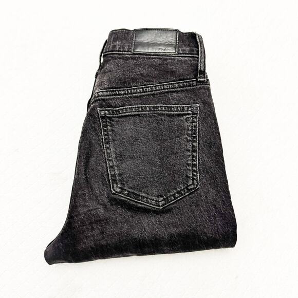 Madewell The Perfect Vintage Jean Zip Fly Black Charcoal Denim Jeans Size 24 - Picture 1 of 9